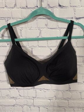HoneyLove Womens Crossover Wireless Bra Black Size XL Removable Padding